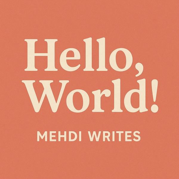 Hello World from Mehdi